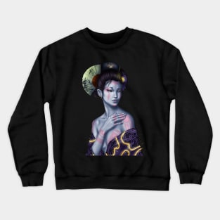 blue geisha Crewneck Sweatshirt